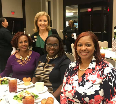 On September 28, 2019, the First Lady joined an influential group of women in support of the Champions for Change Luncheon hosted by the Crescent City Chapter of The Links, Incorporated. The Links, Incorporated consists of more than 16,000 professional women of color in 288 chapters located in 41 states, the District of Columbia, the Commonwealth of the Bahamas, and the United Kingdom.  It is one of the nation’s oldest and largest volunteer service organizations of extraordinary women who are committed to enriching, sustaining and ensuring the culture and economic survival of African Americans and other persons of African ancestry.