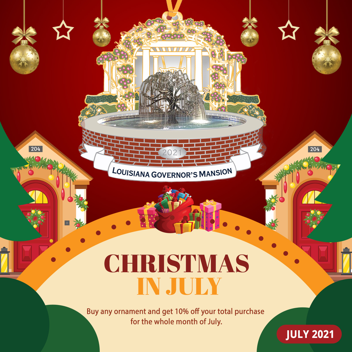 The Governor’s Mansion: Christmas in July
