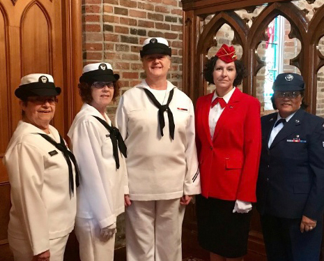 We are Louisiana Women Veterans and we are comprised of female
veterans representing the Army, Navy, Marines, Air Force and Coast Guard.
We are from all ranks…. brigadier general to private. We have women who have served in WWII, Korean Conflict, Vietnam War, Desert Storm, etc.

Our mission is to stand as “Honor Guard Details” at any woman veterans funeral across the State of Louisiana.  We read a poem honoring that veterans service and present a copy of it in a beautiful frame to each of the immediate family members.  Then we render the “Final Salute” from Louisiana Women Veterans.  If the military is not present…then we become the official Honor Guard Detail, we do the folding of the flag, presentation of the flag and blowing “Taps”.