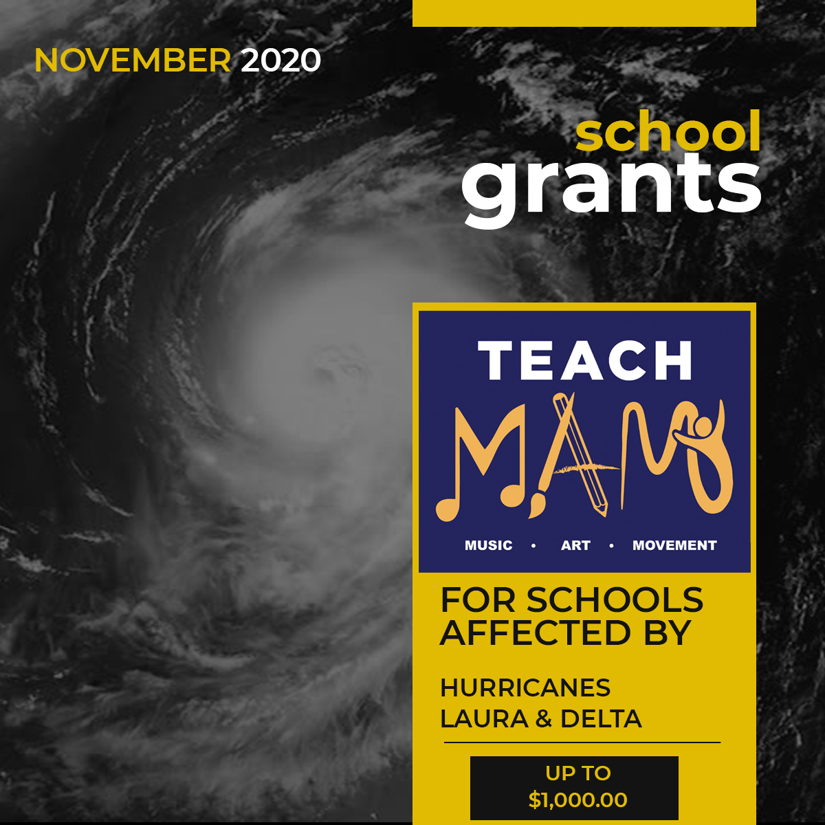 Teach MAM – Grants to Schools in Areas Affected by Hurricanes Teach MAM – Grants to Schools in Areas Affected by Hurricanes