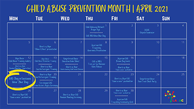 Child Abuse Prevention Month - Calendar of Events