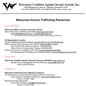 Wisconsin - Coalition Against Sexual Assault